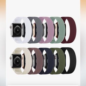 Set of 10 Apple Watch Bands in Assorted Colors Size XS